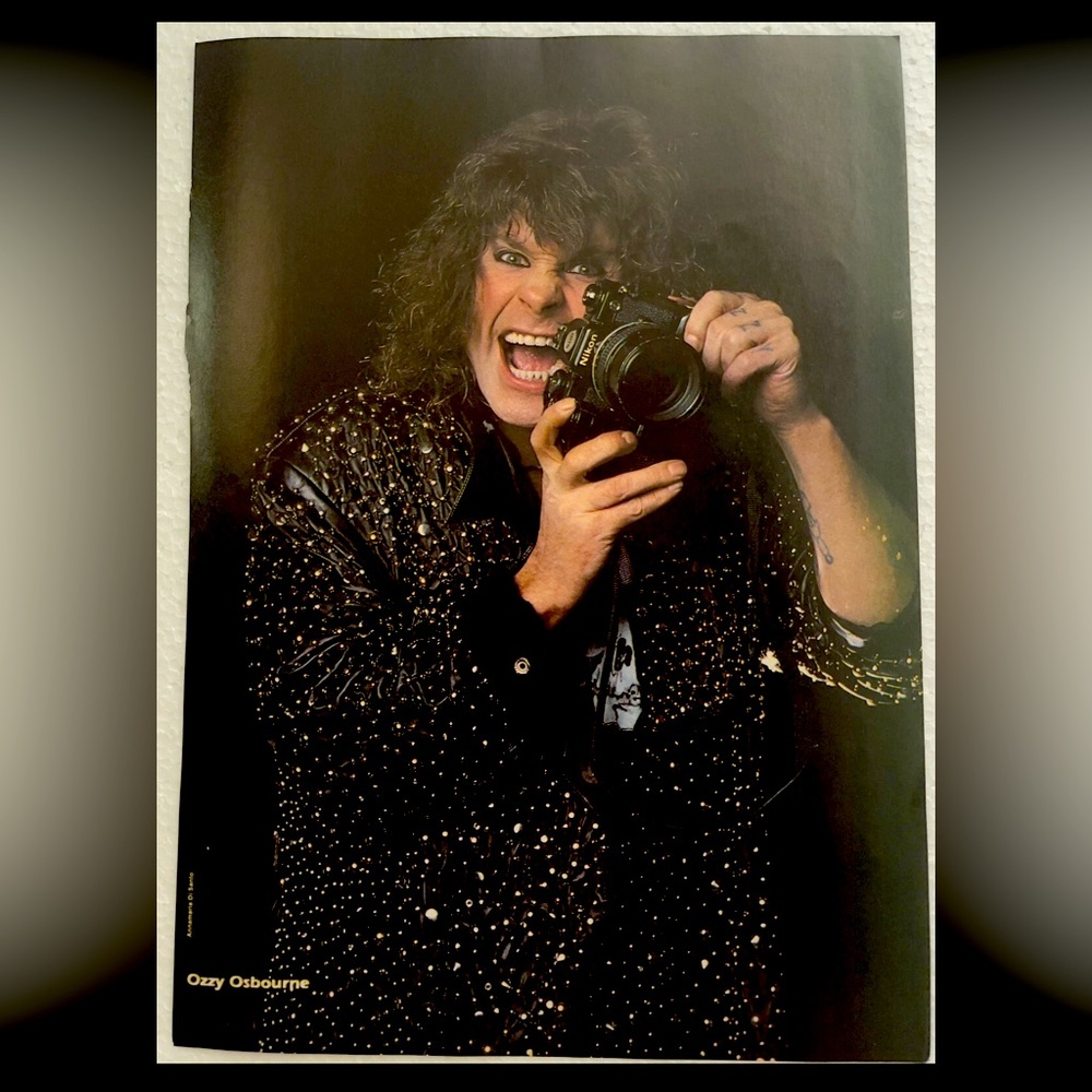 Ozzy Osbourne With Camera Pinup